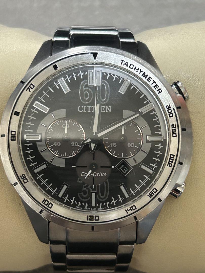 超美品　CITIZEN Eco-Drive ソーラー腕時計　クロノグラフ 時計