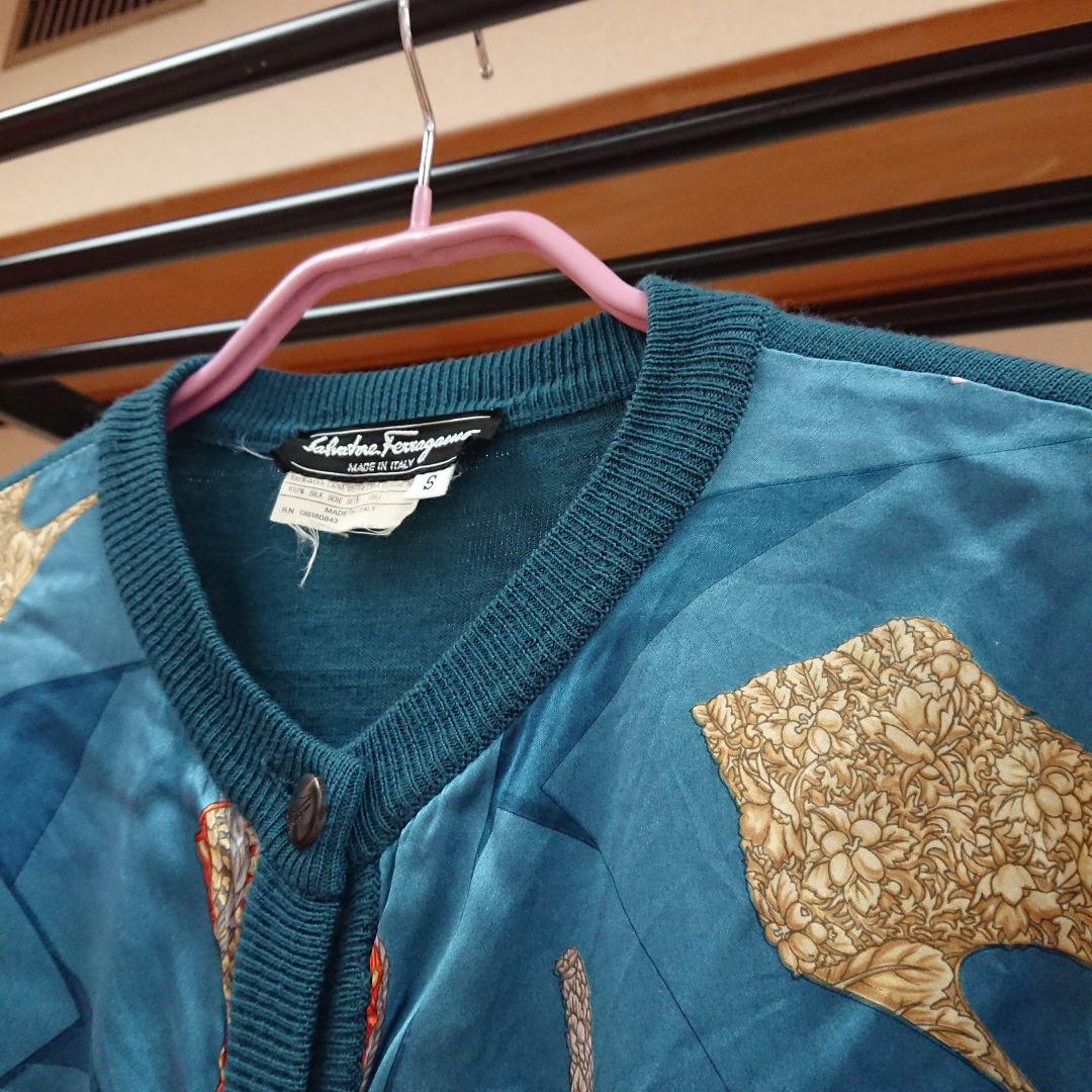 Ferragamo シルク 長袖カーディガン - メルカリ