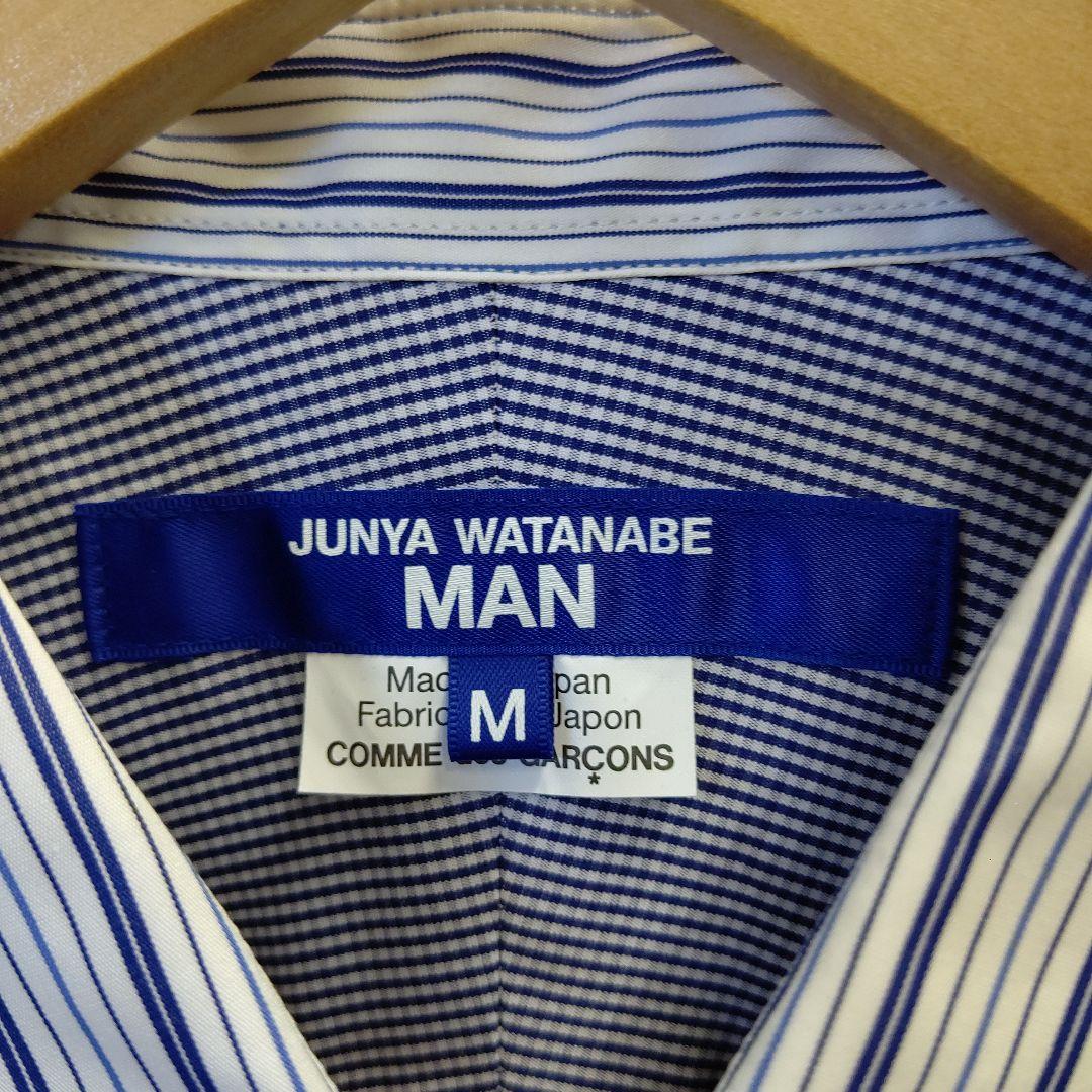 JUNYA WATANABE MAN 25AW ストライプパネルシャツ