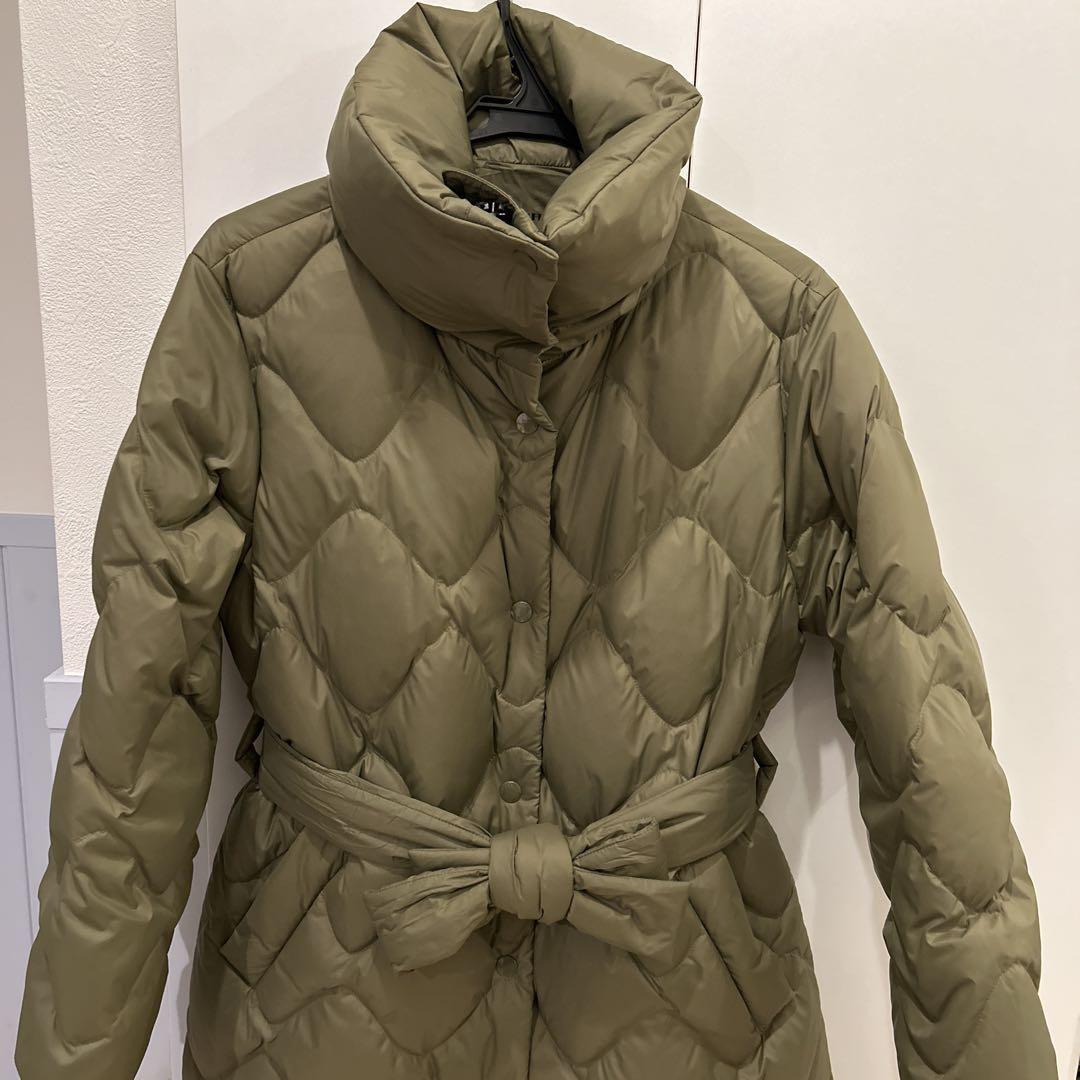 【新品未使用】COACH キルティング ロングダウン オリーブ