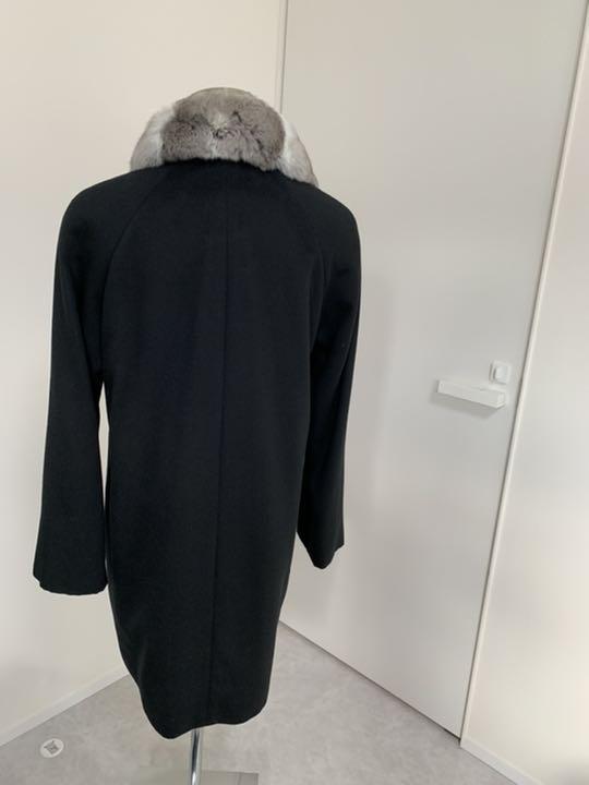 最高の カシミア ロングコート ファー取外可 元町ゼラール ジャケット・アウター