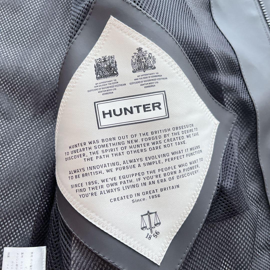HUNTER レインコート　ラバーコーティング　ジャケット　ロング　撥水　防風