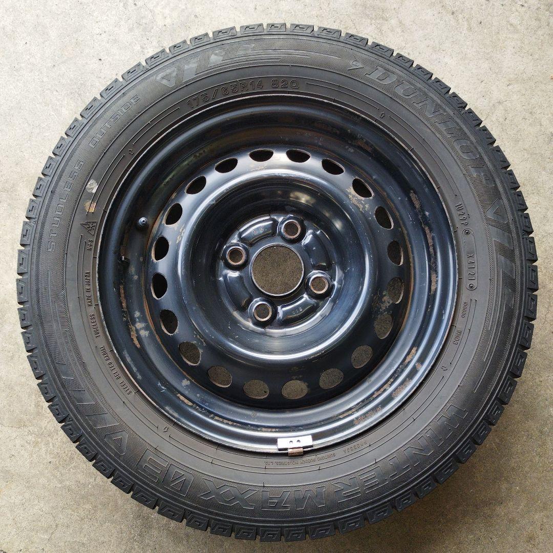 ②WINTERMAXX 03 175/65R14 ホンダフィット純正鉄ホイール