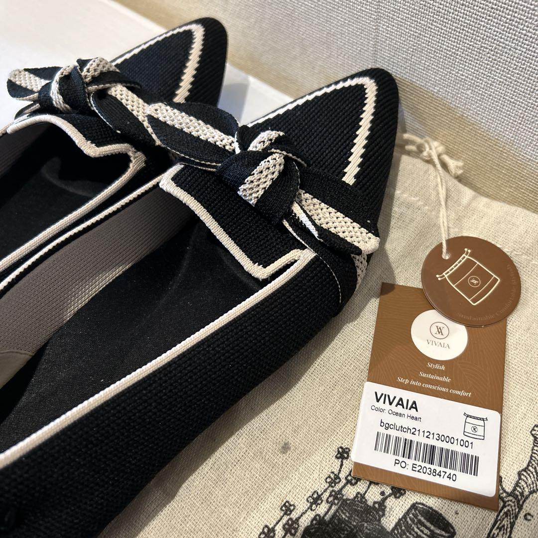 Michelle] ポインテッドトゥ リボン付き ローファー – VIVAIA JAPAN