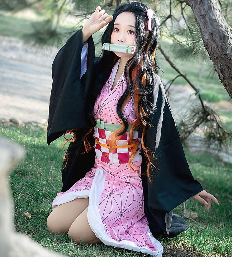鬼滅の刃 竈門 禰豆子 和服 着物 ねずこ コスプレ 大人