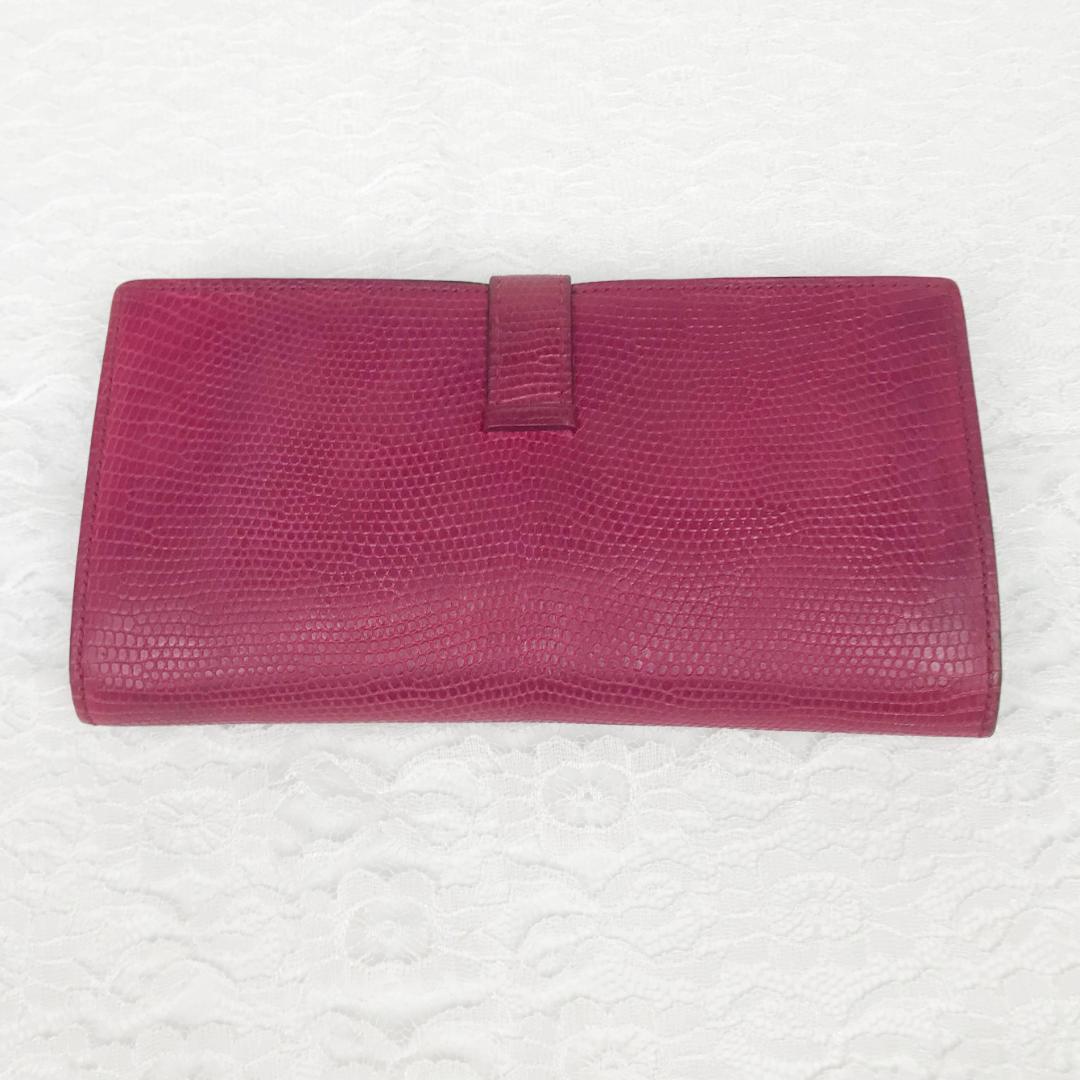 値下げ可/人気/美品】HERMES エルメス ベアン リザード 長財布