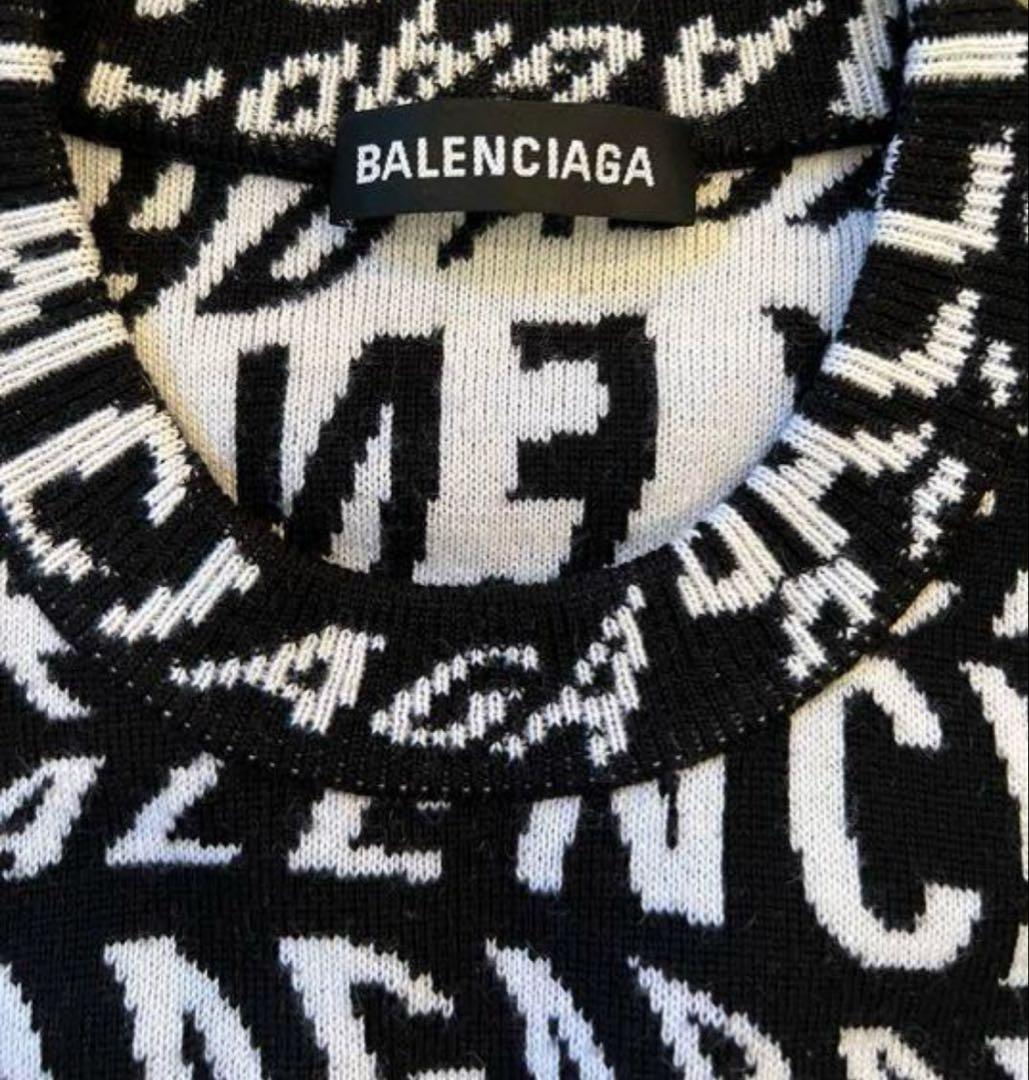 BALENCIAGA バレンシアガロゴニット