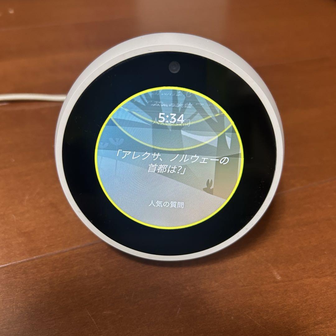 【新品・未開封】Amazon Echo Spot  第一世代 新品/未開封】最新ホワイト Amazon Echo Spot（2024年発売）