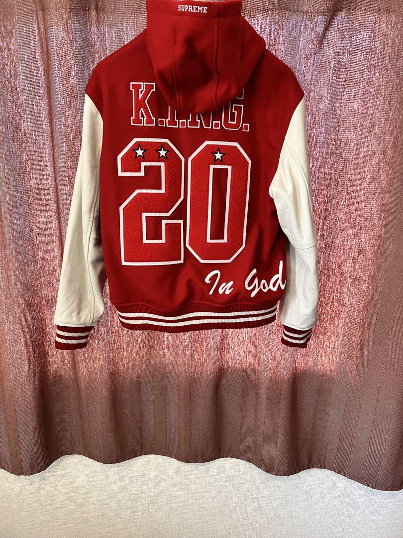 ジャケット・アウター Supreme King Hooded Varsity Jacket