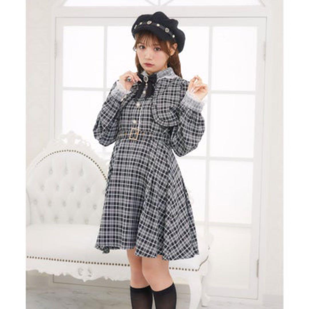 ROJITA ベルト付きボレロ風ワンピース ブラックFREE SIZE・ROJITA