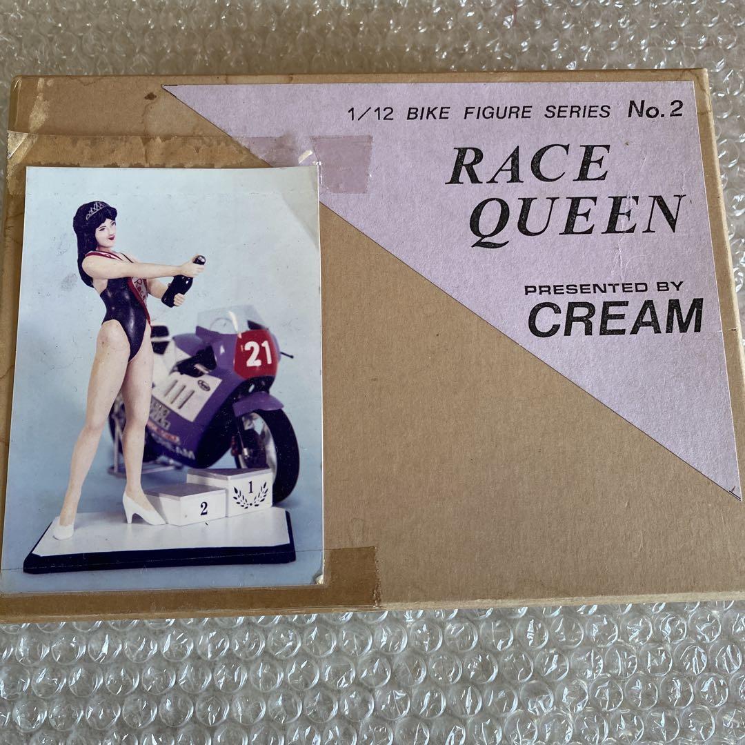 【レア】1/12 レースクイーン　CREAM バイクフィギュア　未組み立て