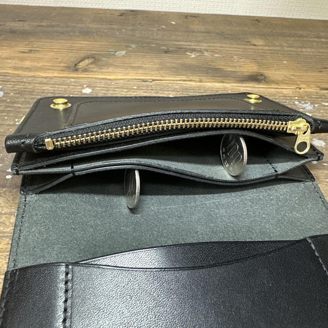 LEGEND'S様 オーダー専用　ミドルトラッカーウォレット　栃木レザー　真鍮