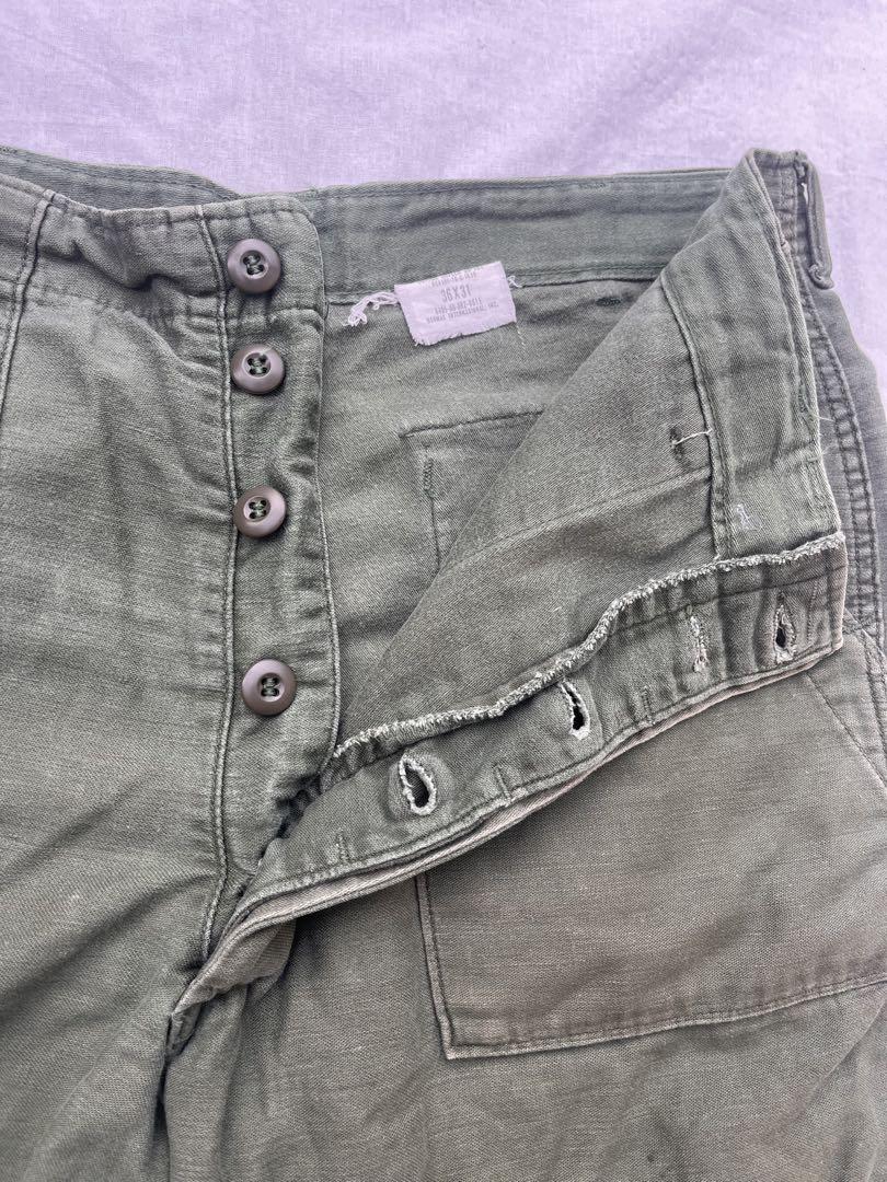 70s US ARMY OG-107 コットンベイカーパンツ ショートパンツ
