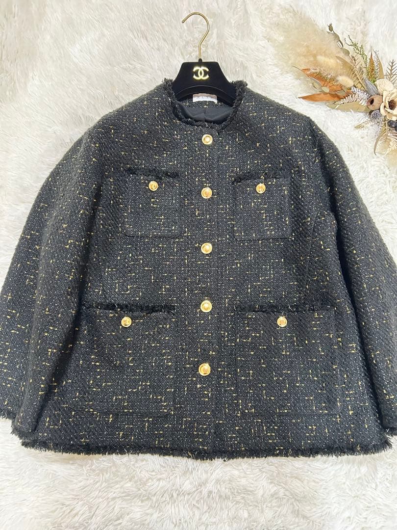 美品　定価25000円PLSTツイードジャケット