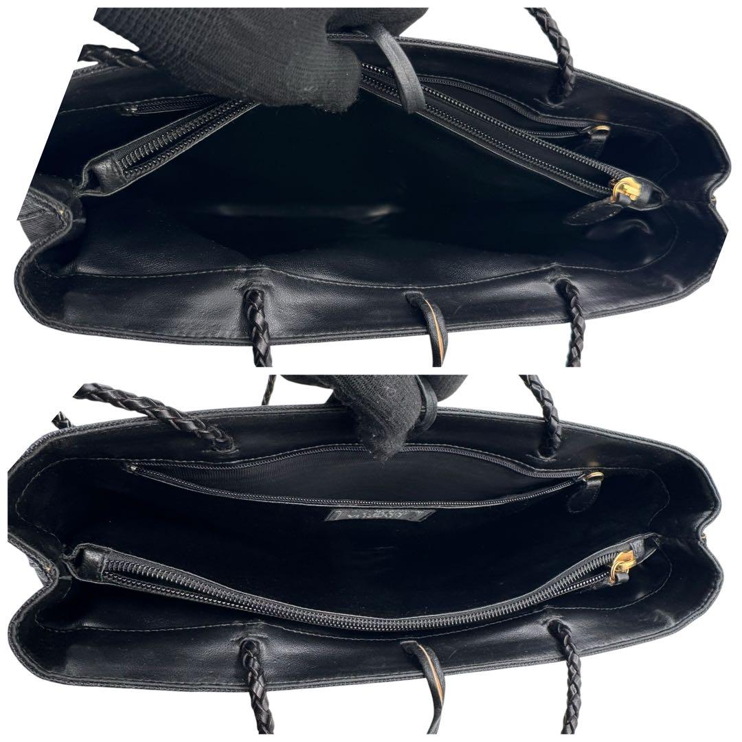 vintage GIANNI VERSACE ショルダー メデューサ 黒 肩がけ