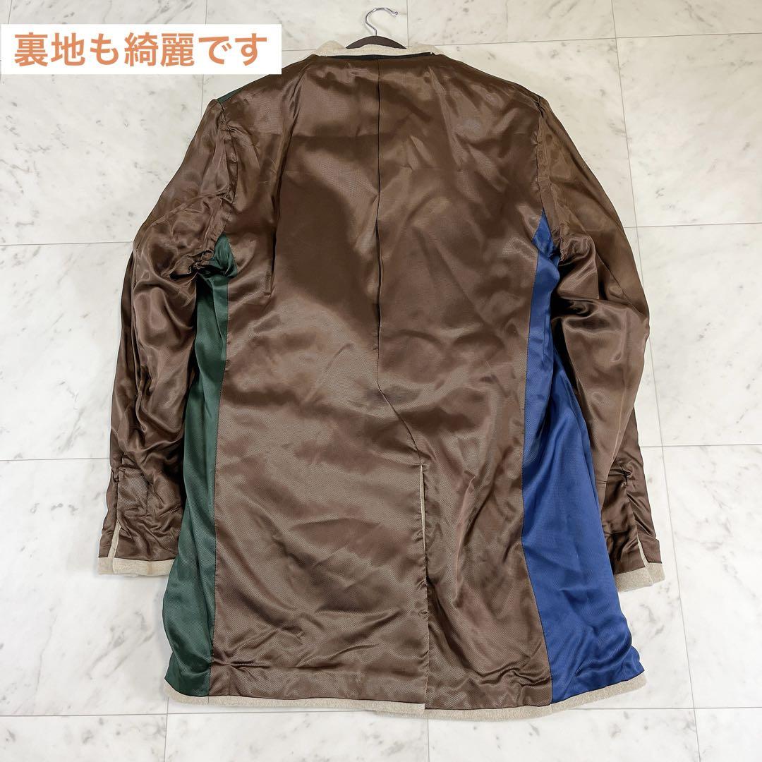 新品タグ付き】ManuelRitzチェスターコート 取り外し可能襟 ベージュ
