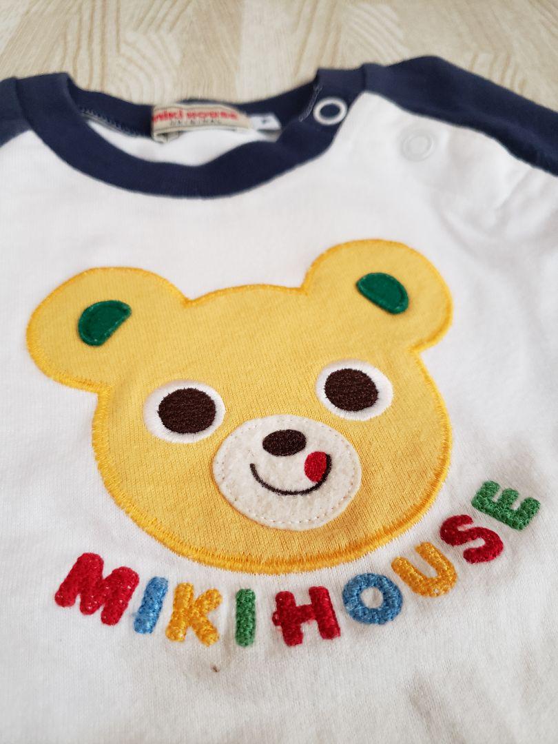 MIKIHOUSE クマ刺繍 Tシャツ 80 - メルカリ