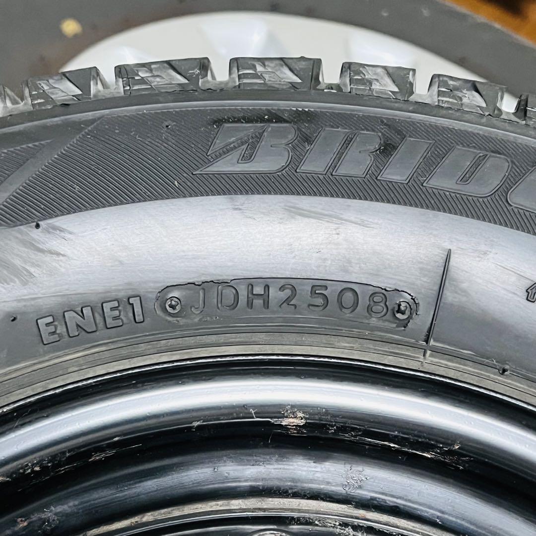 ①鉄チンホイール　スタッドレス　４本　145/80R13　ブリザック