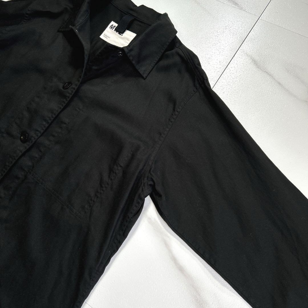 美品 MHL. LIGHT COTTON CHINO ジャケット ブラック