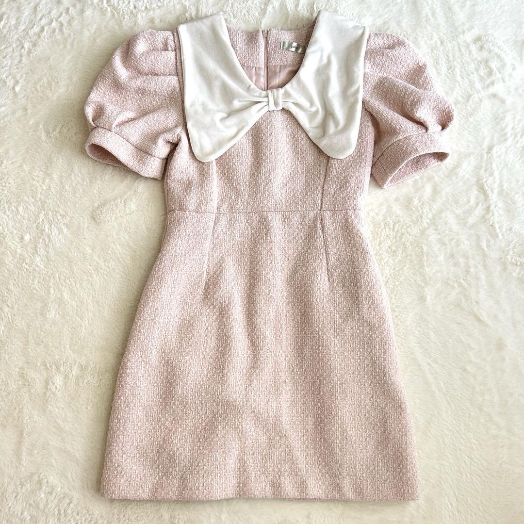 ローズリボンドレス ブラック lilLilly pain BONLECILL noir ドレス 「BONLECILL noir」2wayチェック柄W