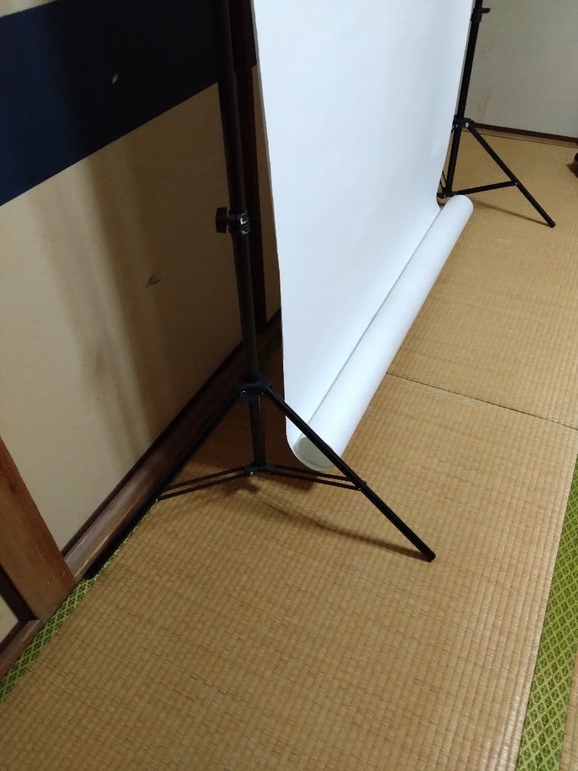 背景スタンド 高さ、幅調節可能 ホワイトバック、バック紙スタンドセット