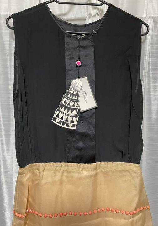 未使用品 BY MALENE BIRGER ビジュー付バイカラーワンピース VUEoQ-m28788728785 安い人気