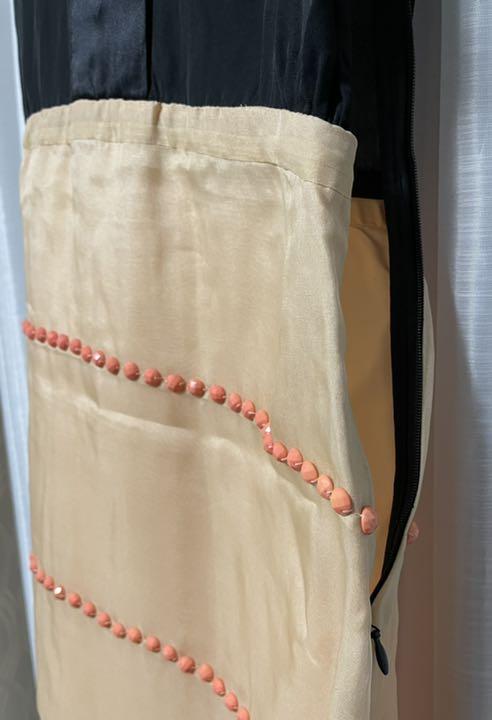 未使用品 BY MALENE BIRGER ビジュー付バイカラーワンピース VUEoQ-m28788728785 安い人気
