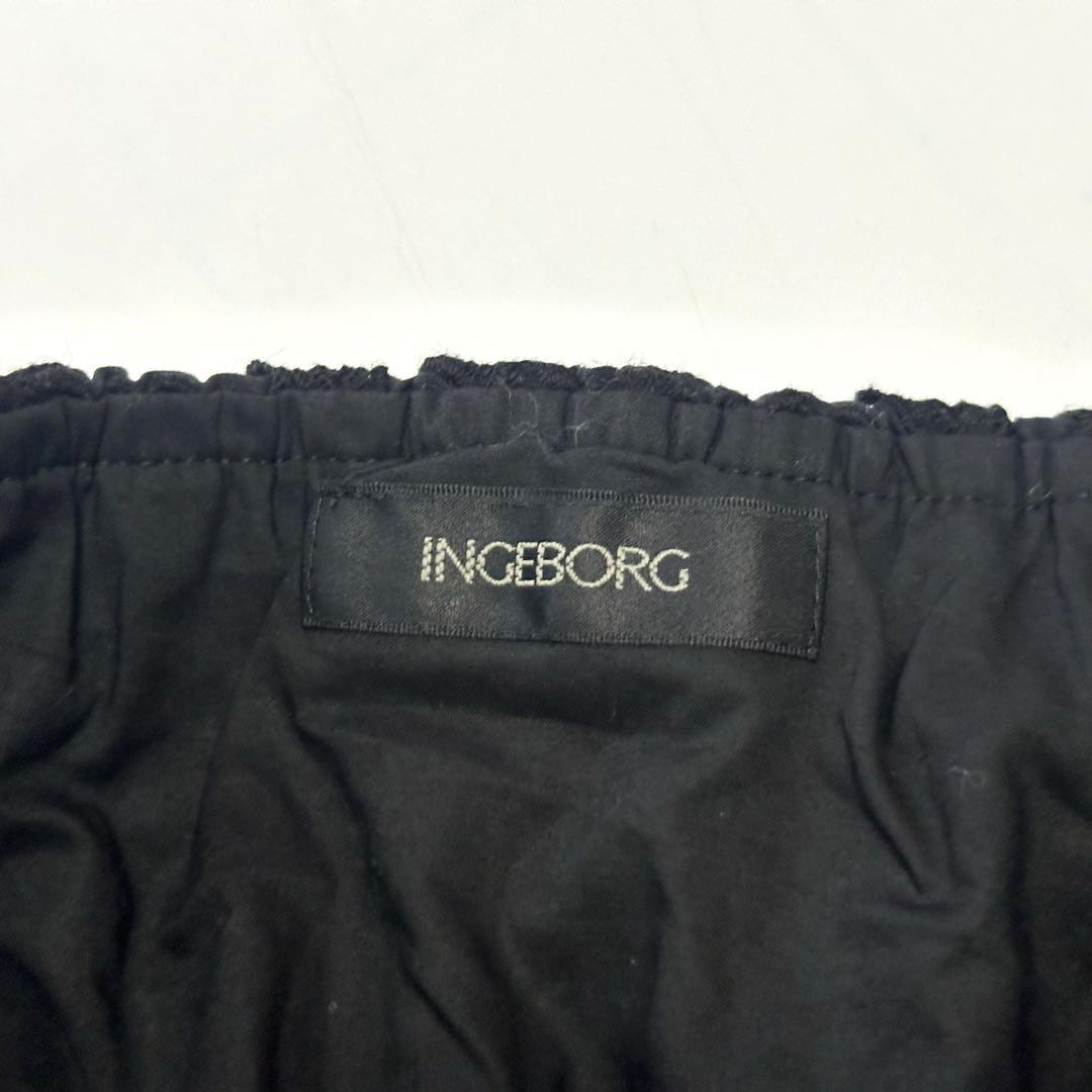 美品 INGEBORG インゲボルグ レースタックスカート 11号