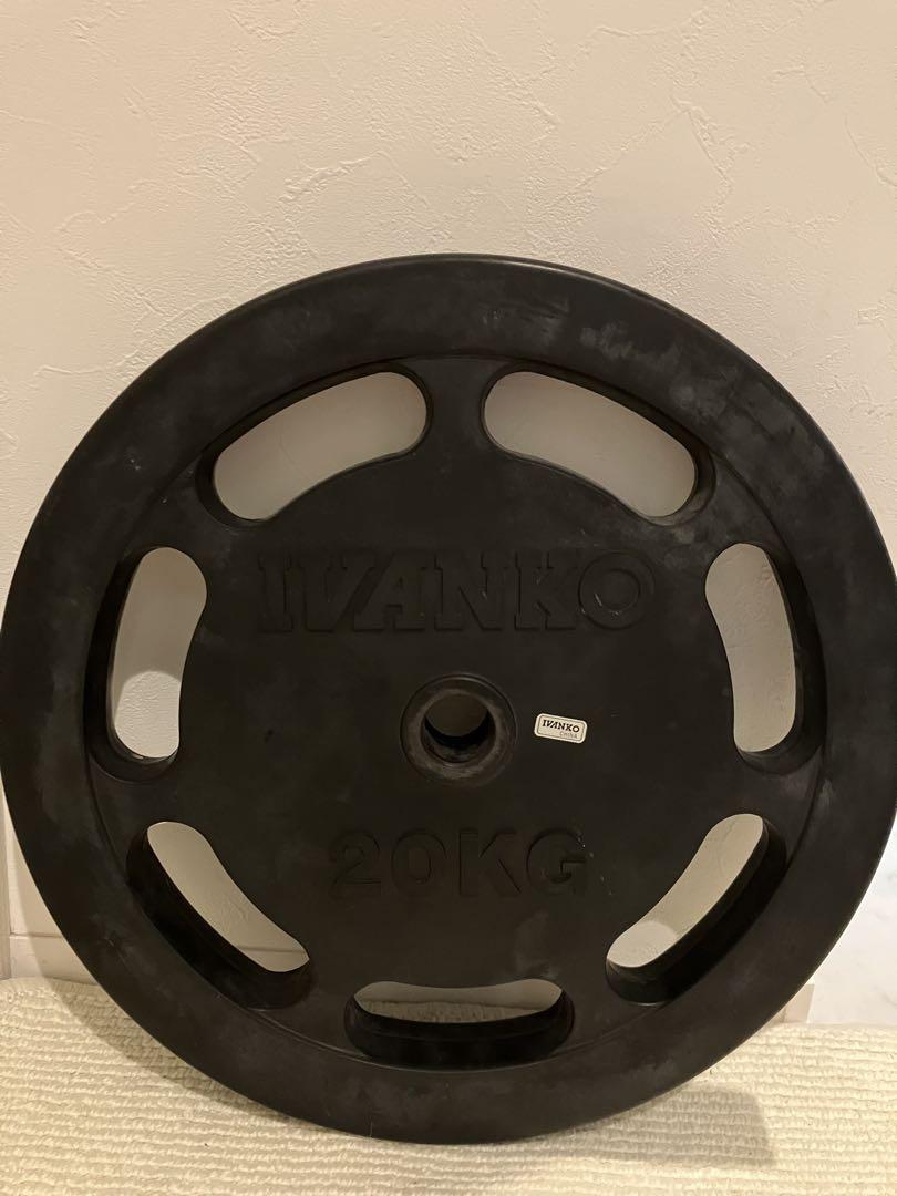 IVANKO ラバープレート 28mm用 20kg✕1枚 ②ペア