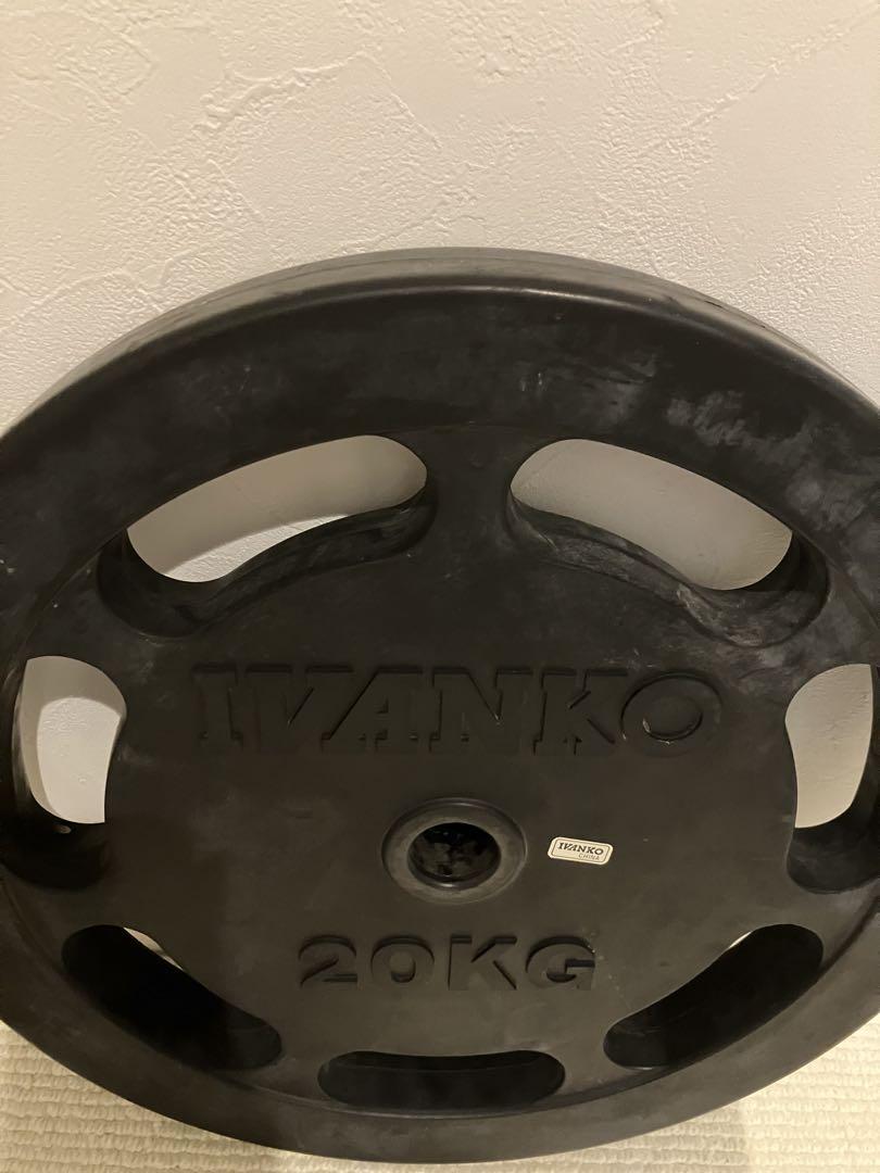 IVANKO ラバープレート 28mm用 20kg✕1枚 ②ペア