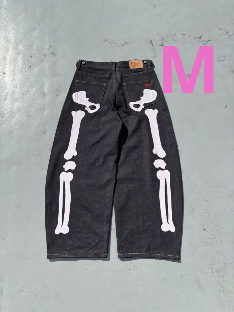 無料配達 9090 Bone パンツ M pink Pants Denim Rigid パンツ