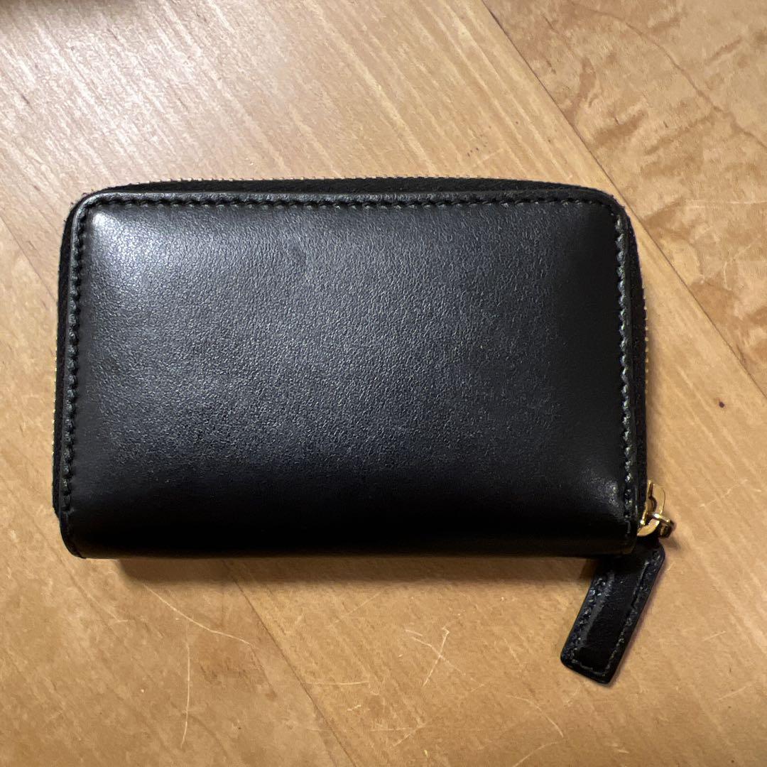 美品　グッチ　GUCCI 黒 レザー コインケース