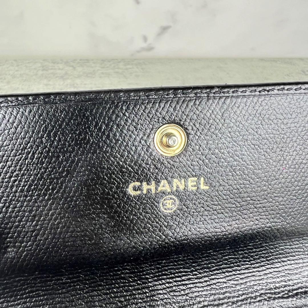 CHANEL シャネル　キャビアスキン　コインケース　カードケース　財布　定期