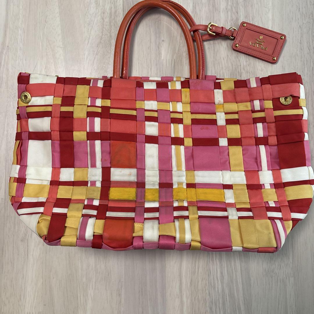 PRADA ウィーブデザイン バッグ