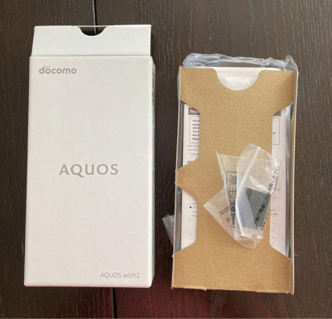 AQUOS wish2 ホワイト 64 GB docomo - スマートフォン本体低