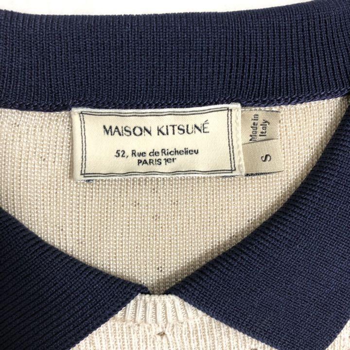 好評即納 MAISON サマーニットワンピース S Yinhm-m28795865789 KITSUNE 襟付き 最新作新作