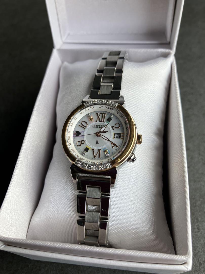 セイコー ルキア SEIKO ゴールド シルバー ダイヤ14個