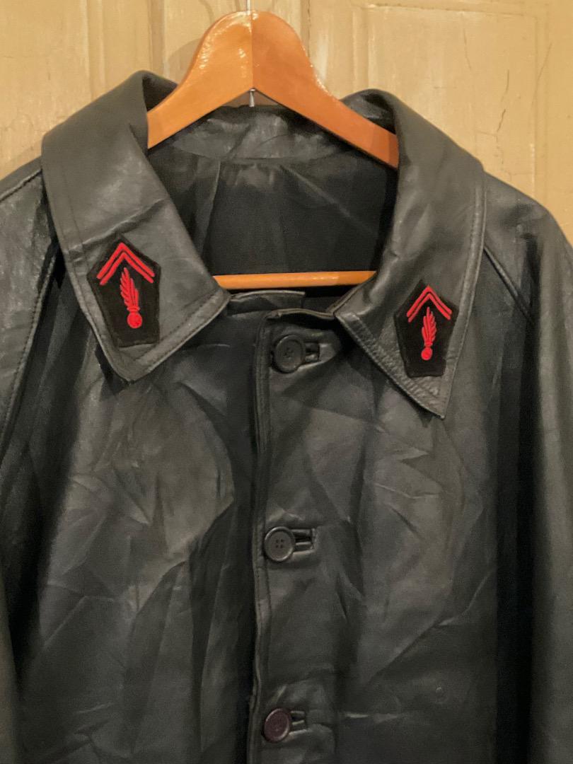 フランス軍 ファイヤーマン レザー ジャケット ユーロヴィンテージ コルビジェ