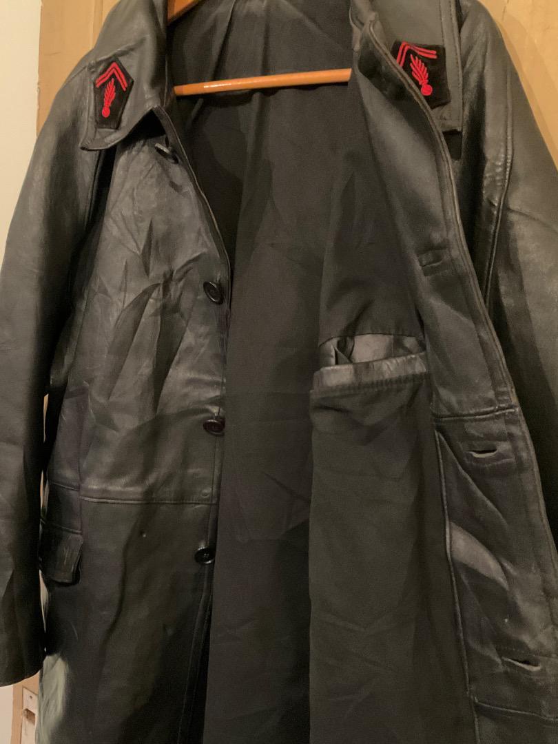 フランス軍 ファイヤーマン レザー ジャケット ユーロヴィンテージ コルビジェ