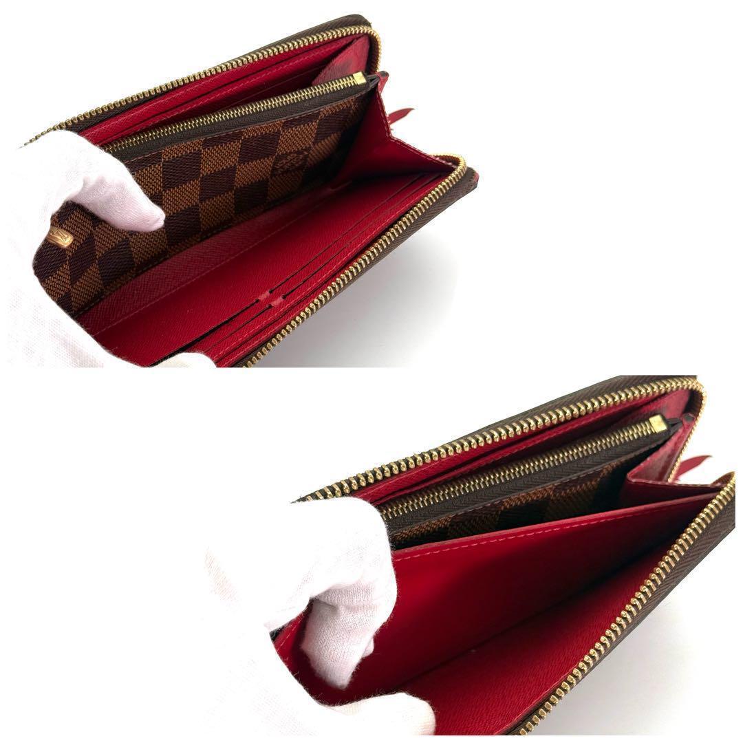 【美品】ルイヴィトン ダミエ ポルトフォイユ クレマンス 長財布
