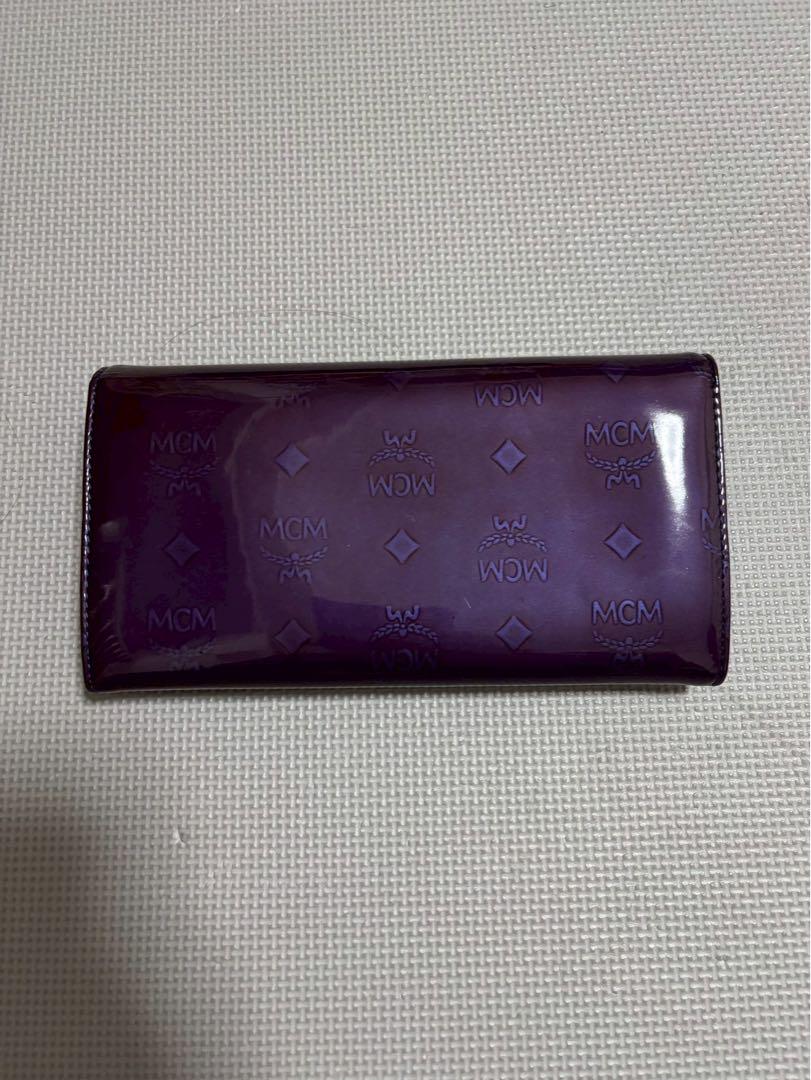 【★Momo★】MCM パープル 長財布 A6129