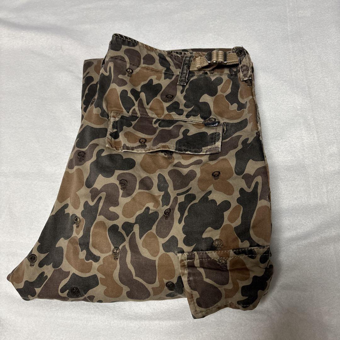 old STUSSYカーゴパンツ size34 スカル used