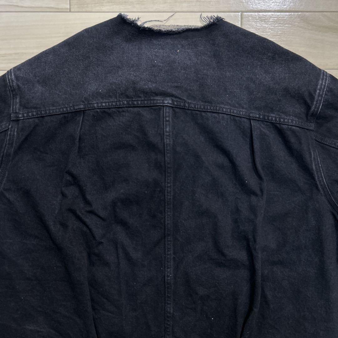 Levi's×EDIFICE 別注 ノーカラーデニムジャケット サイズXXL