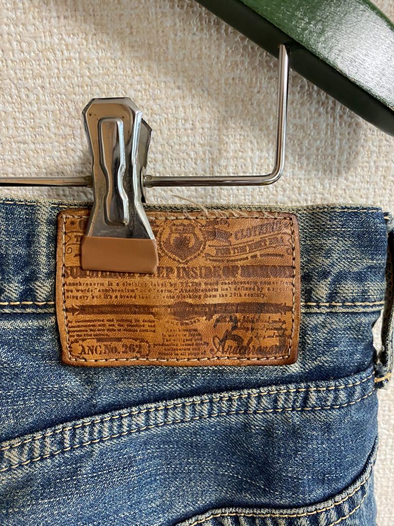 【限定】anachronorm デニム ブルー ダメージ加工 リメイク 限定】anachronorm デニム ブルー ダメージ加工 リメイク