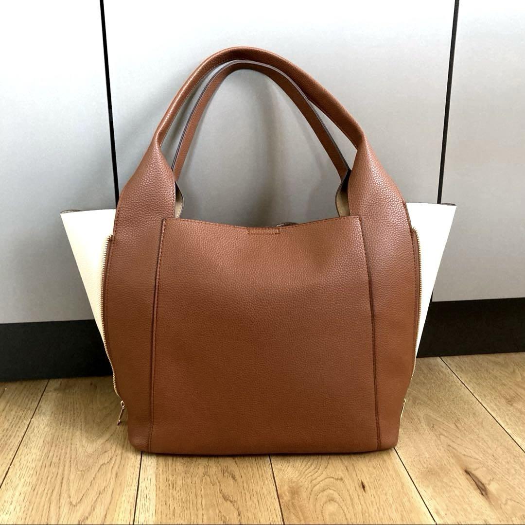 LA BAGAGERIE　コンビカラー軽量トートバッグ　通勤通学　2WAY