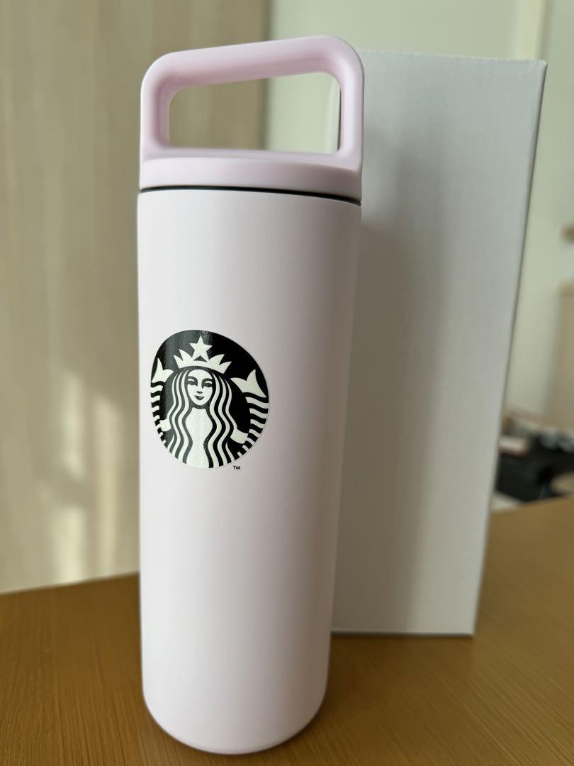 ハンドルリッドステンレスボトルペールピンク475ml