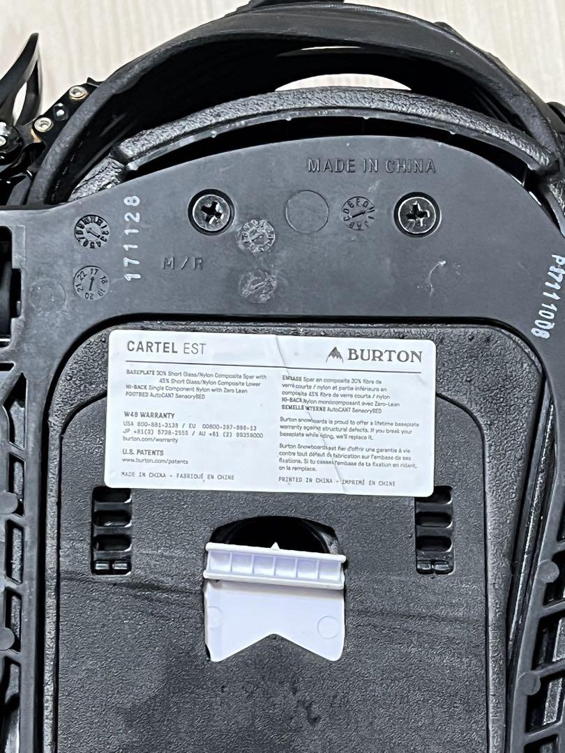 burton cartel est ブラック ビンディング M
