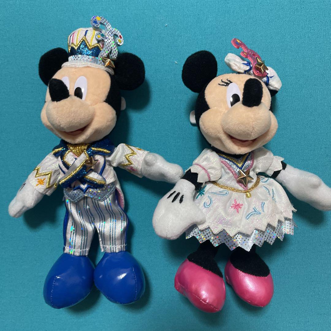 ディズニーシー 20周年 ミッキー ミニー ぬいぐるみバッジ セット 【新作入荷!!】 ディズニーシー 20周年ぬいぐるみバッジセット キャラクターグッズ