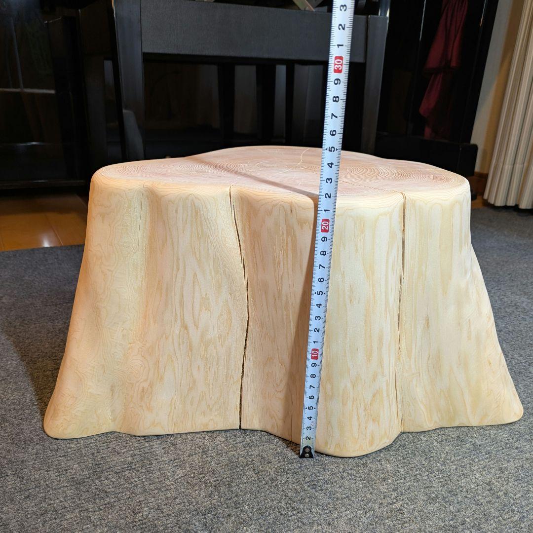 天然檜　切り株　丸太　高さ約22㎝