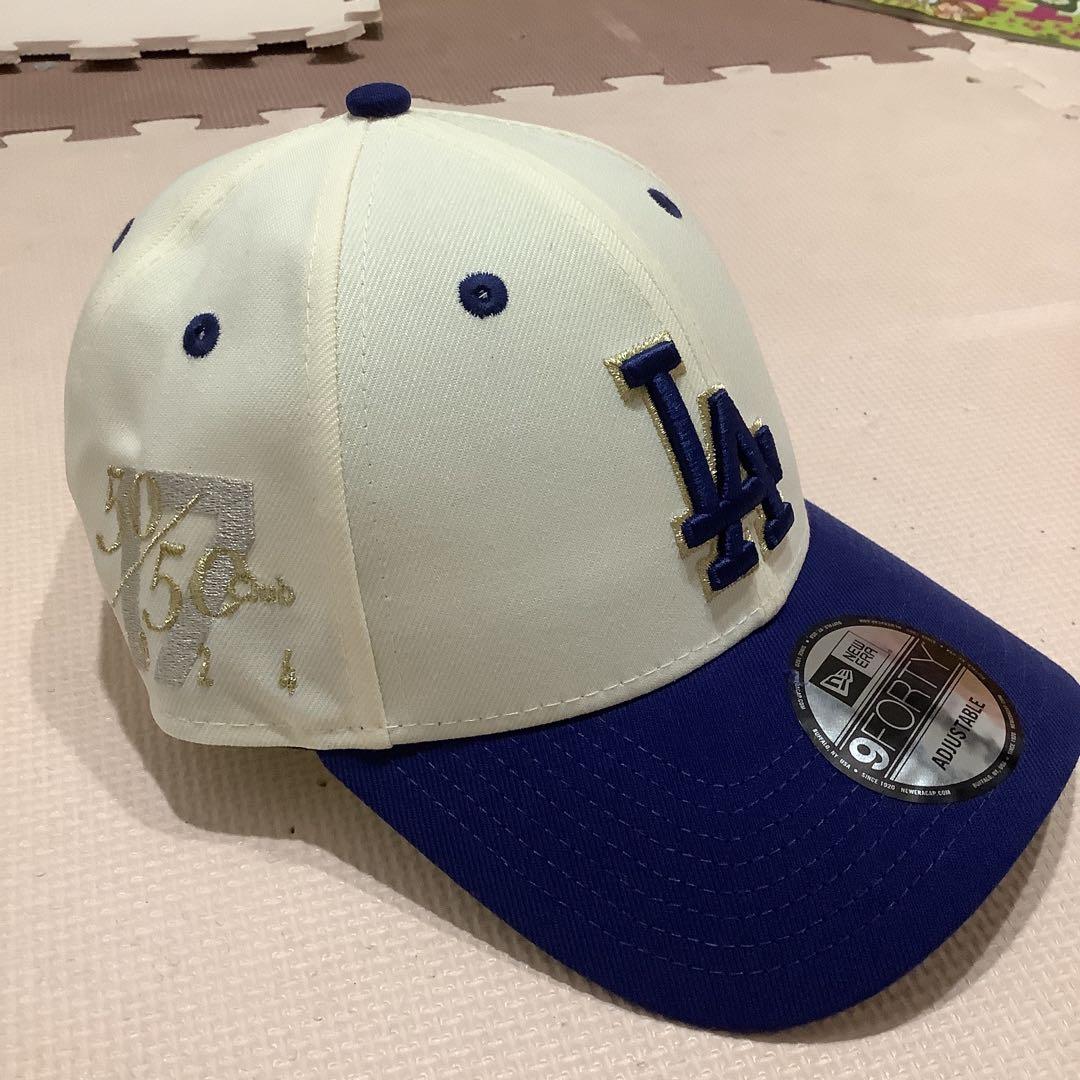 「限定」ロサンゼルス・ドジャース 50/50キャップ　大谷翔平